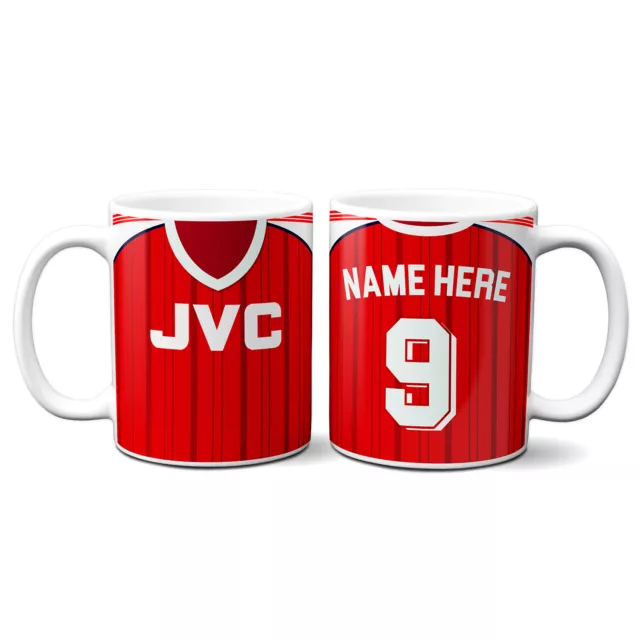 Personalised Arsenal Mug Football Fan Cup Retro Team Birthday Dad Gift VSM02