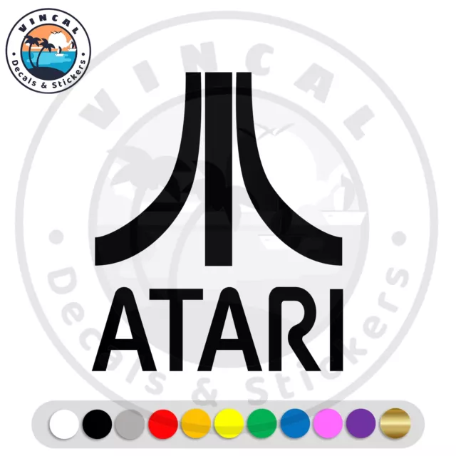 Atari Logo Pegatina Vinilo Adhesivo Sin Fondo Decal Vinyl Sticker Cut Coche Moto