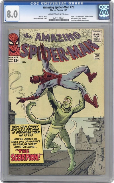 Amazing Spider-Man #20 CGC 8.0 1965 0254156001 1st app. Scorpion