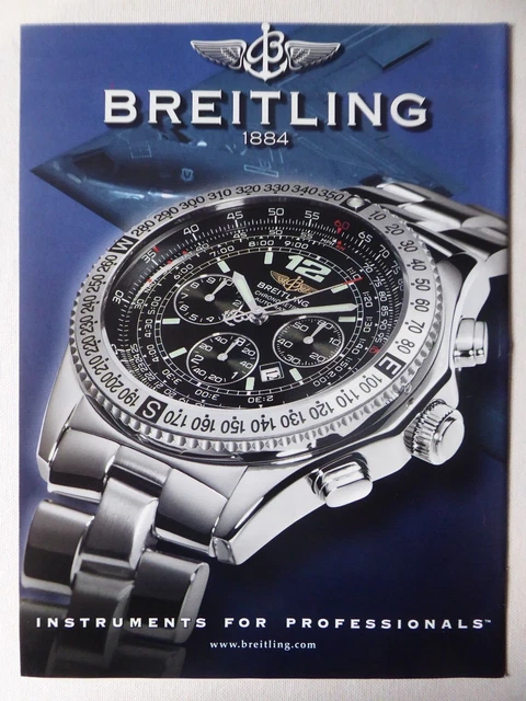 1/2002 Pub Watch Breitling Watch Chronometer Automatic Northrop Watch B-2 Bomber Ad 1/2002 Pub Watch Breitling Watch Chronometer Automatic Northrop Watch B-2 Bomber Ad