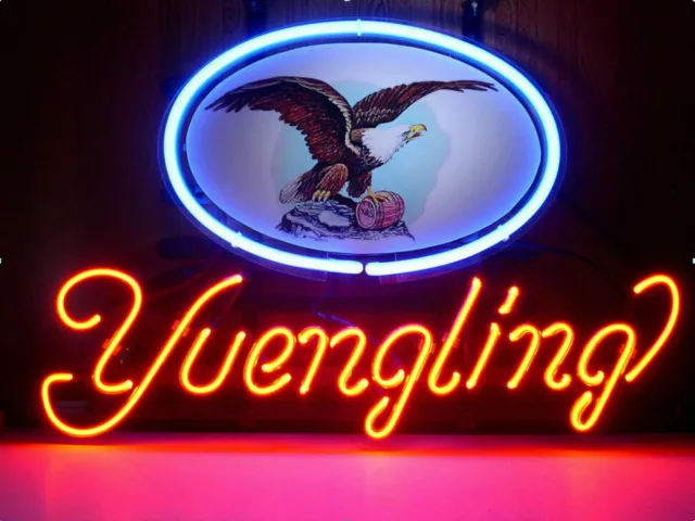 New Yuengling Eagle Lager Beer 17"x14" Neon Light Sign Lamp Artwork Party Room