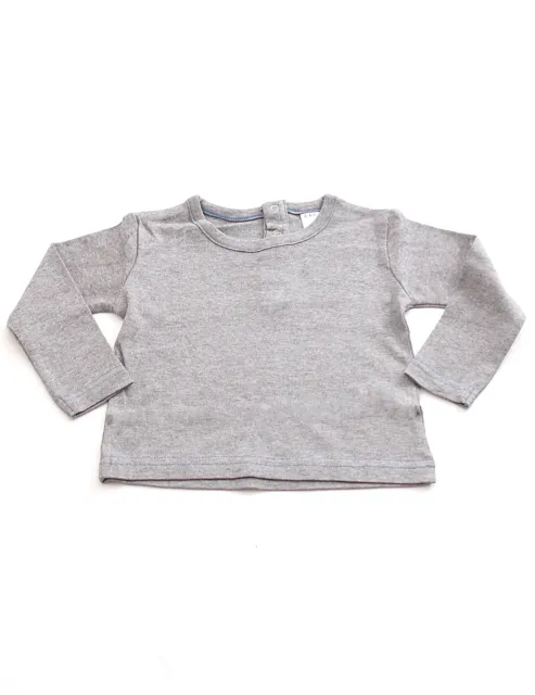 Kinder Pullover Shirt Langarm Pulli Sweatshirt Knopfleiste Baby BFL