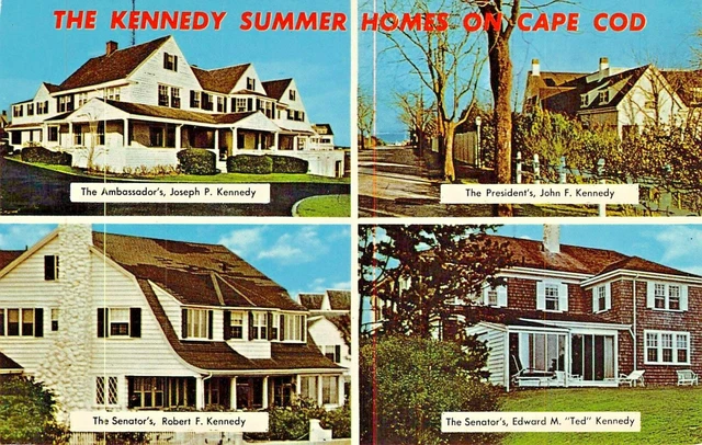 President John F Kennedy ~ Lot Di 4 Postcards-Jacqueline-Summer Homes-Presidents
