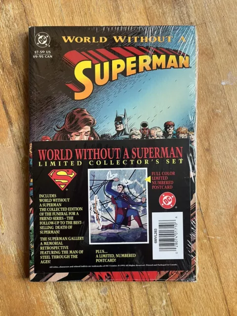 Superman: World without a Superman (DC ,  1993) Collectors Set W/ Poster