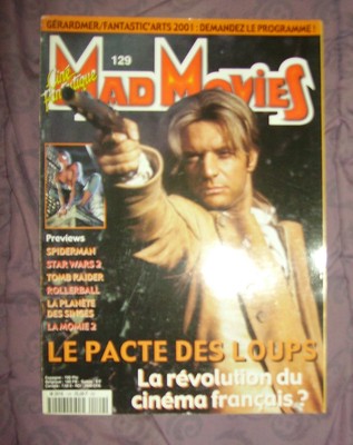 Le Pacte des Loups Spiderman Star w Ciné Fantastique MAD MOVIES  n°129 2001 