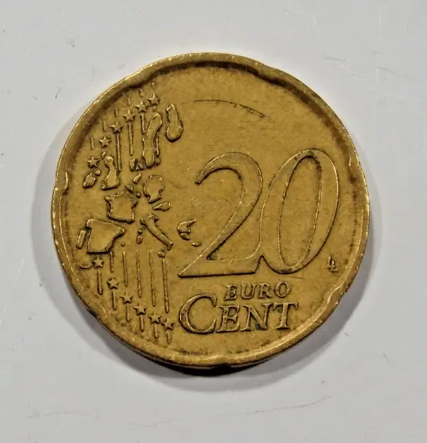 2002 Italy 20 Cent  Km 214  1St Year European Union Euro’s