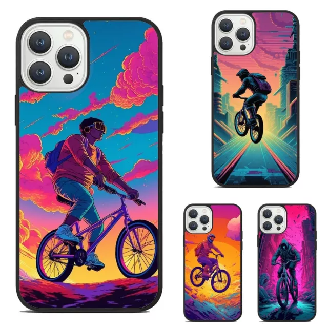 For iPhone 11 12 13 14 15 Pro Max Mini Deluxe Tough Cover riding bike