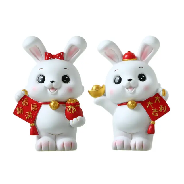 Chinesisches Neujahr Kaninchen Sparschwein Figur Mode Skulptur dekorativ