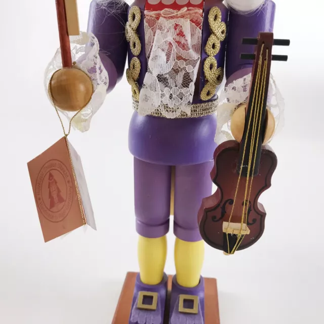 German Signed Nutcracker Holzkunst Christian Ulbricht Violin 317 3