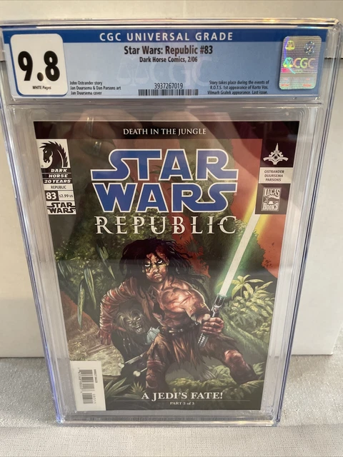 STAR WARS REPUBLIC #83 CGC 9.8 1st app KORTO VOS DARK HORSE 2006 KEY ROTS