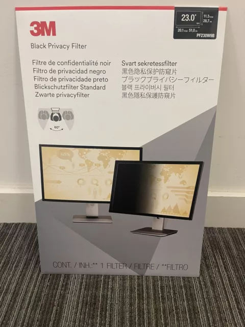 3M PF230W9B Privacy Filter 23.0" 16:9 Brand New