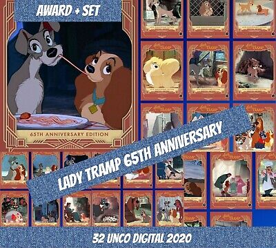 Topps Disney Collect Unco Award + Set (1+31 lady Tramp Anniversary 2020 Digital