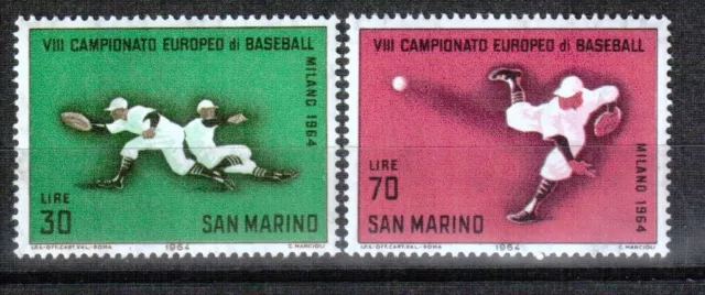 San Marino 1964 824-25 Campeonaro Europa Baseball
