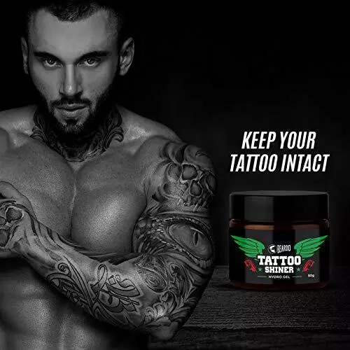 BEARDO Tatuaggio Lucidante Hydro Gel, 50 GM Istante Shine & Luminosità Guarisce 3