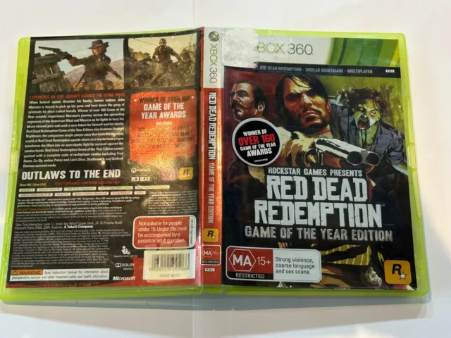 Red Dead Redemption Game Of The Year Edition (2-Disc) (Xbox 360 Game, Ma 15+