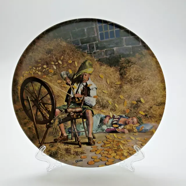 Rumpelstilzchen Collector Plate, Charles Gehm, Grimm Fairy Tales, w/ Leaflet/COA