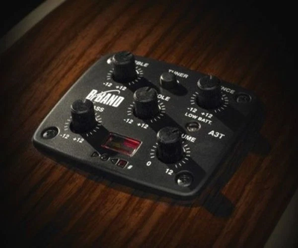 Pickup Preamplificatore Attivo Per Chitarra Acustica CHERUB Con EQ 3 Bande, Riverbero, Coro, Sintonizzatore