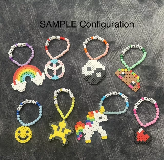 Rave Ready 8 Kandi Bracelets | Perler Beads | EDM PLUR