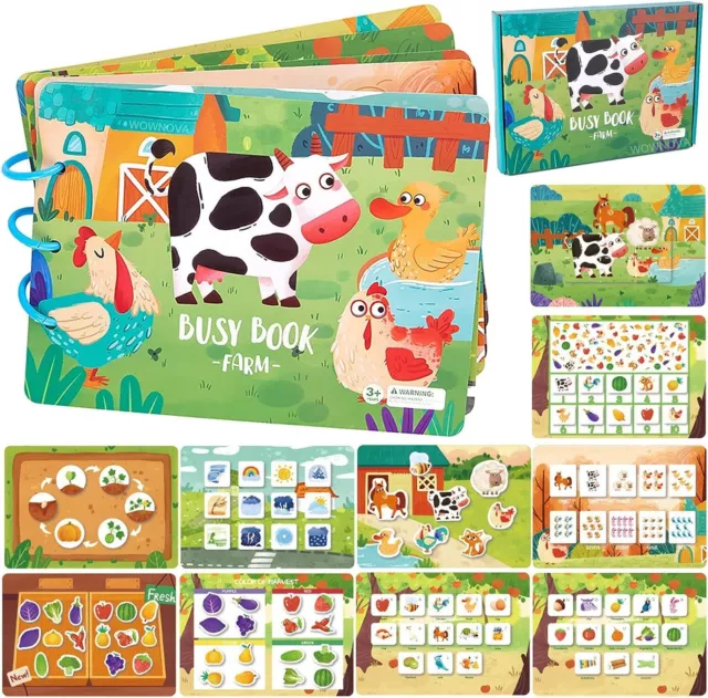 Quiet Book for Toddler Montessori Busy Book Preschool Montessori Educational Uk