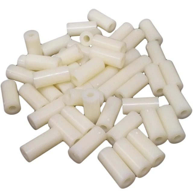 US Stock 50x Nylon Round Column Standoff Spacer Washer 3 x 7 x 15mm For M3 Screw