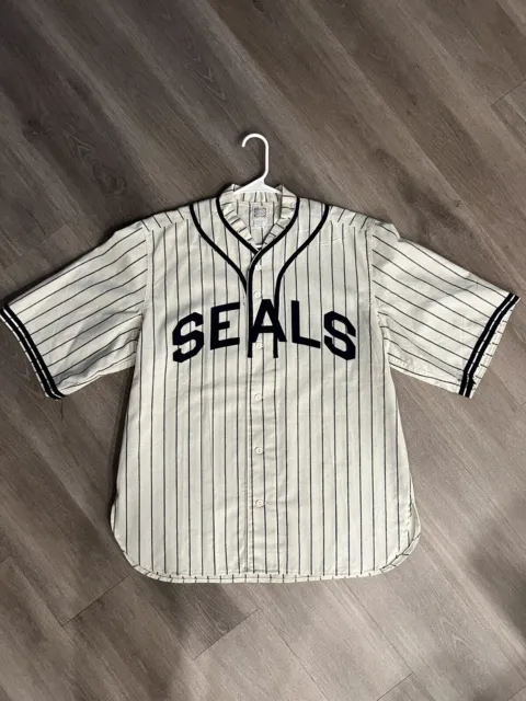 Vintage 1934 Joe DiMaggio #10 San Francisco Seals Ebbets Field Flannels jersey