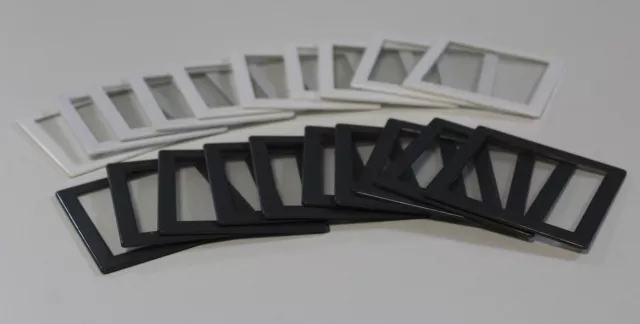 10 Stück Gepe Mittelformat Diarahmen Glas 6x6 verglast Antinewton MF 7x7