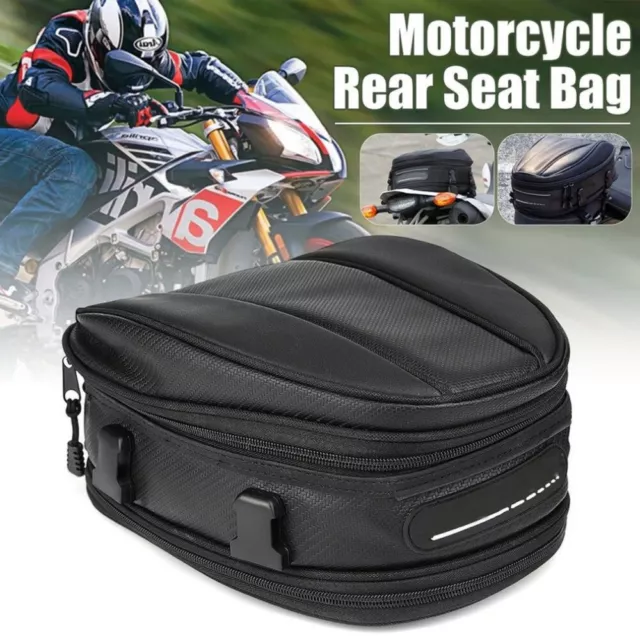 Motorcycle Rear Seat Tail Bag Luggage Carrier Storage Universal Off-Road Vehicle