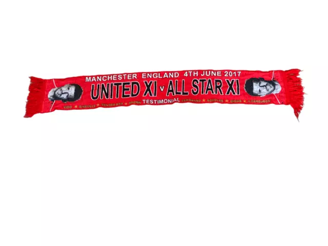 Manchester United Football Scarf - Michael Carrick Testimonial