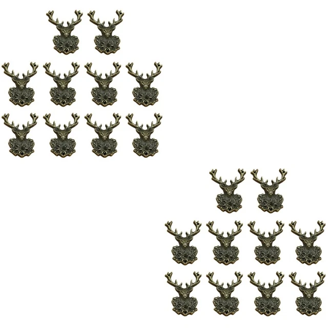 Anhänger aus Legierung 2x Bronze Deer Charme Armband Machen Charms Halskette, De
