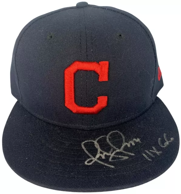 Omar Vizquel autographed signed inscribed New Era Hat Cleveland Indians PSA COA