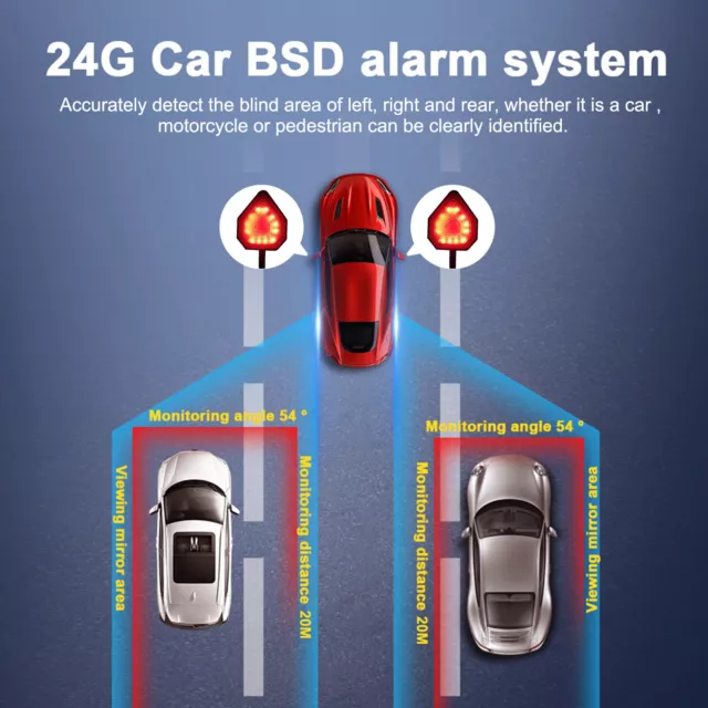 Universal Blind Spot Monitoring BSD Radar Detection System Assist Lane Changing 2