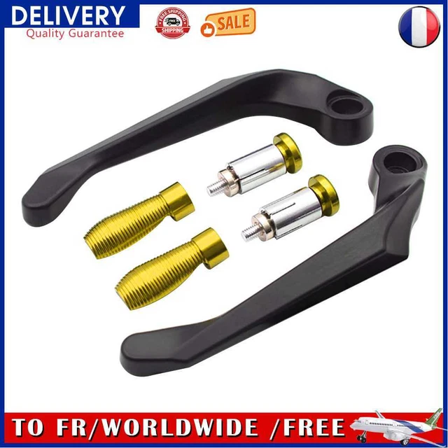 Motorcycle Handguards CNC Aluminum Hand Guards for 7/8 Handlebar (Gold)