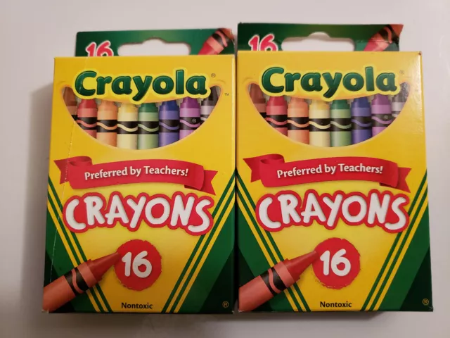 Set of 2 Crayola Classic Crayons, 16-ct. Packs Made in USA