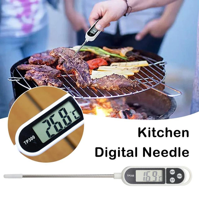 Termómetro digital para alimentos sonda de temperatura cocina barbacoa pavo mermelada de azúcar L9P1