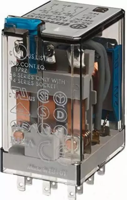 Finder Miniature Industrial Relay 55.33.9.012.0010 10A, 12V DC, 3W, 3 Changes