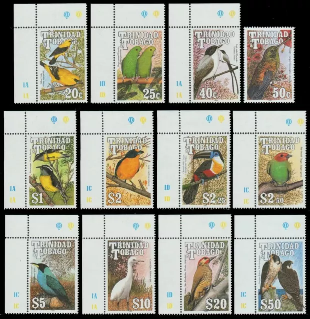 Trinidad & Tobago 1990 - Mi-Nr. 609-620 ** - MNH - Vögel / Birds (III)