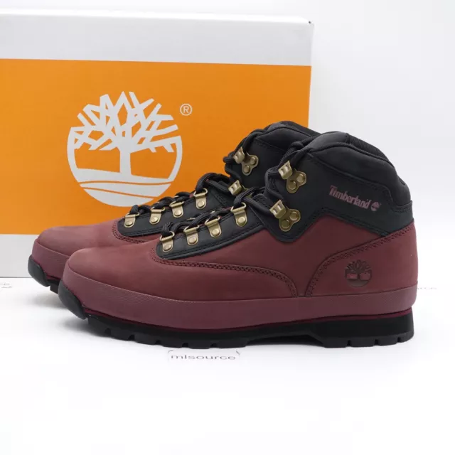 Botas Impermeables Medianas Timberland Euro Hiker para Hombre Talla 10 TB-0A5ZQ5-C60 Borgoña