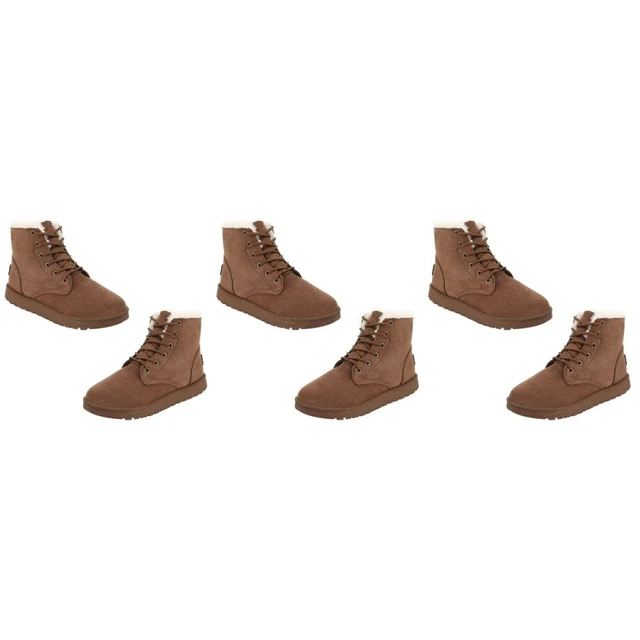 3 Pairs Materiale Suola: Gomma Scarponi Da Neve Corti Donna Pantofole Sfocate