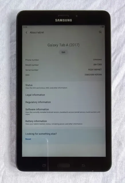 Samsung Galaxy Tab A SM-T385 16GB, Wi-Fi + 4G 8" Tablet phone (unlocked)