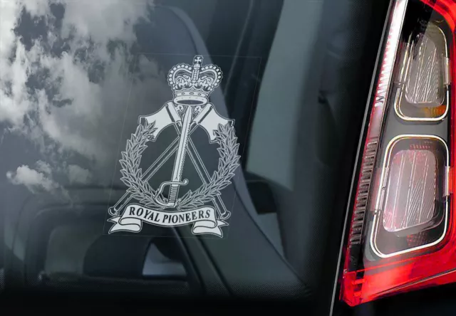 Royal Pioneers - Car Sticker - Armed Forces Army Military Window Decal Sign -V03