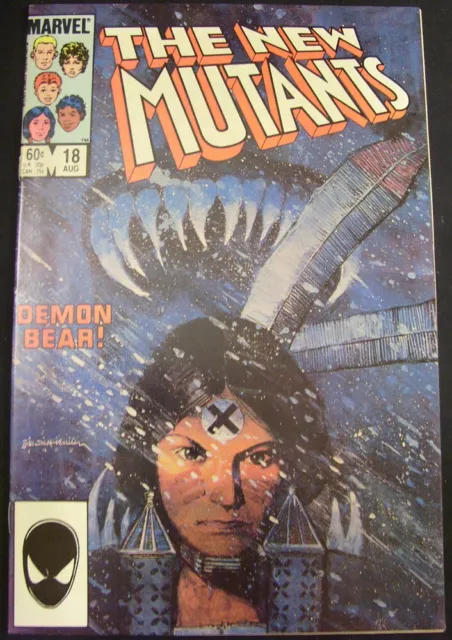New Mutants 18 Marvel Comic 1St Appearance New Warlock Sienkiewicz 1984 Vf/Nm