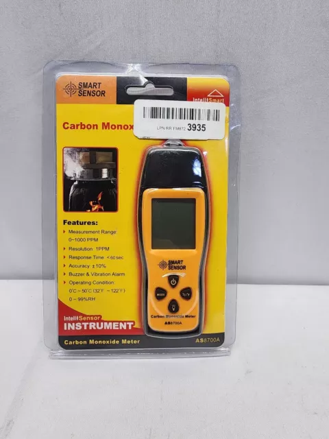 Smart Sensor AS8700A, Handheld Carbon Monoxide Detector Meter