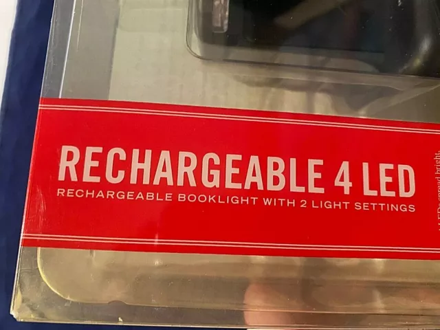 Bookmarked Rechargeable 4 LED Book Light 2