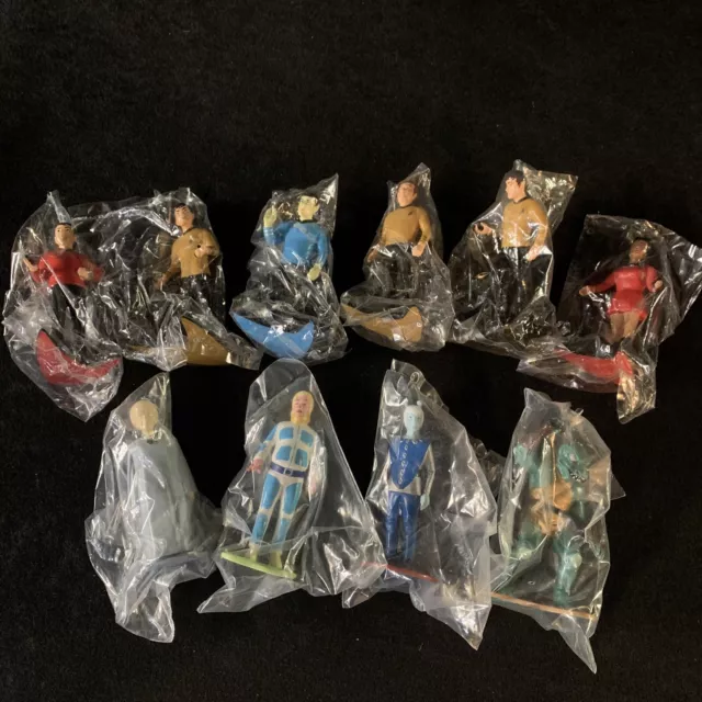 Star Trek 1991 Paramount Pictures Hamilton Authorized Lot of 10 PVC Figures. NEW