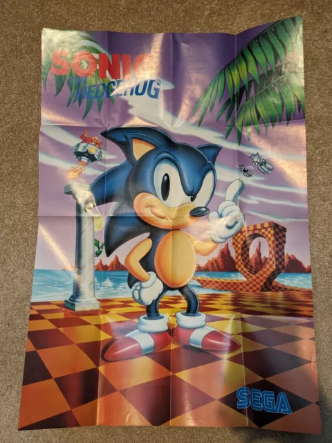 Original Sonic Megadrive Poster - MegaDrive 2