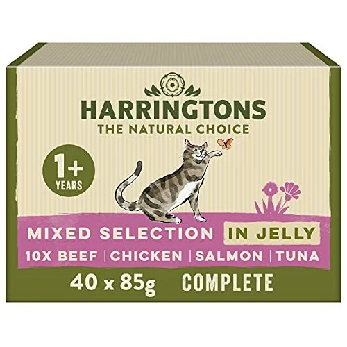 Harringtons Grain Free Mixed Selection in Jelly Wet Cat  Assorted Style Names