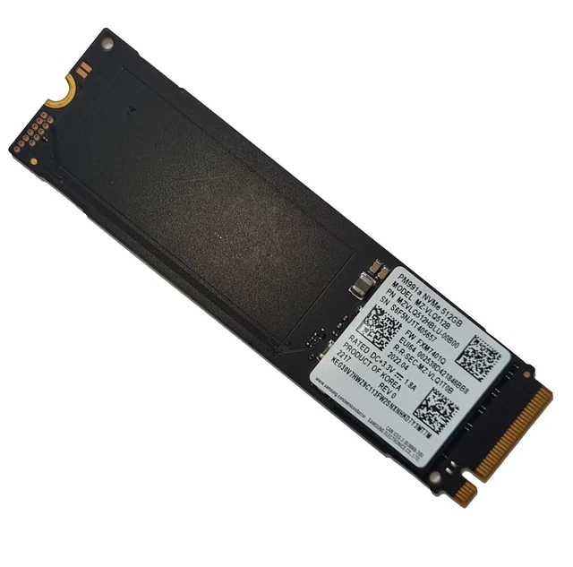 SAMSUNG 512GB SSD M.2 PCIe NVMe Laptop PC interne Notebook Festplatte