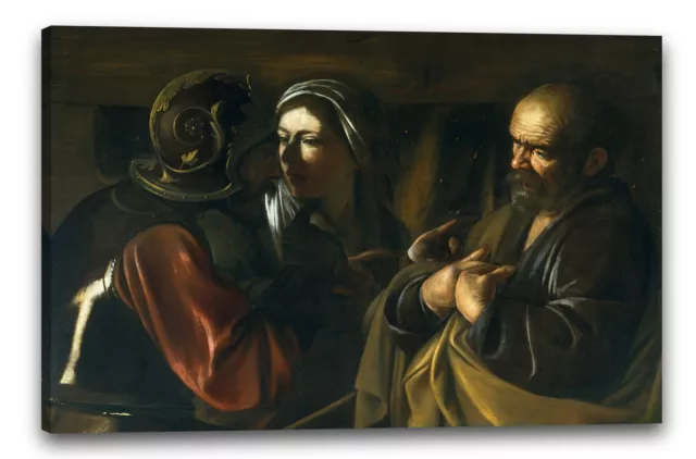 Kunstdruck Caravaggio - Die Leugnung des heiligen Petrus