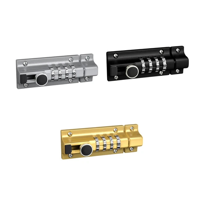 COMBINATION LOCKING BOLT Mechanical Password Lock Sliding Bolt Latch