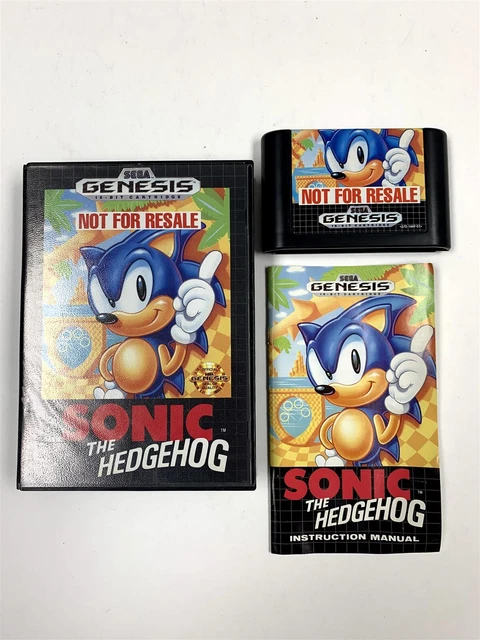 SONIC THE HEDGEHOG 1 pas pour la revente - Sega Genesis - Complet dans ...